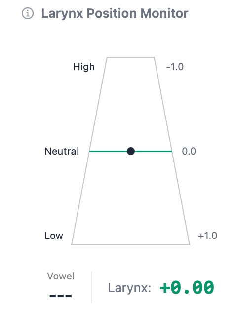 Larynx Position Monitor